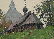 unknow artist Saint Dmitry Solunsky Church in Old Ladoga oil painting on canvas